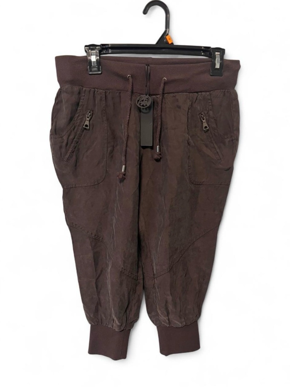 Brand New Buffalo Brown Jogger Capris  - Drawstring Waist | Size Small